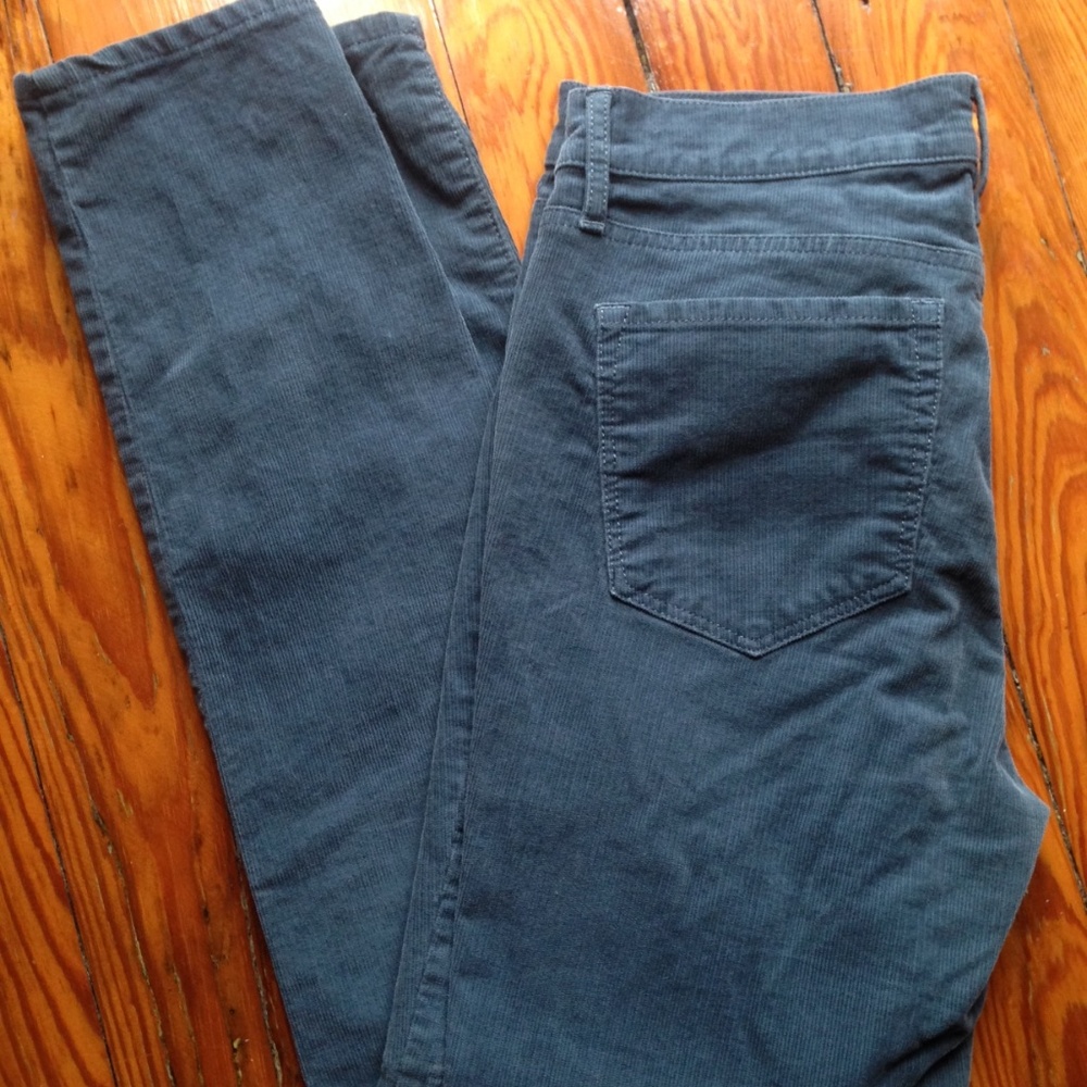 LOFT Modern Skinny Teal Corduroy Pants, Sz 4/27